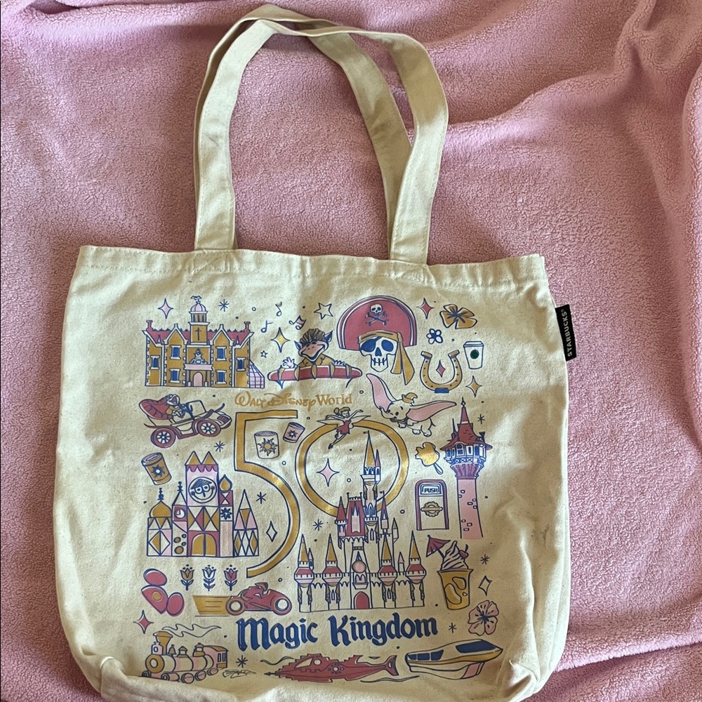 Walt Disney World/Starbucks 50th Anniversary Tote